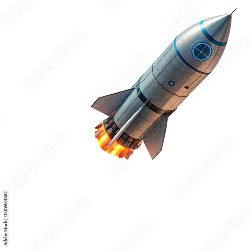 Blue-Tipped Rocket