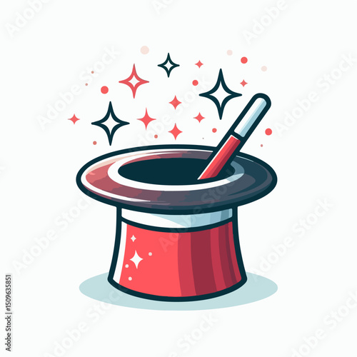 magic hat vector illustration