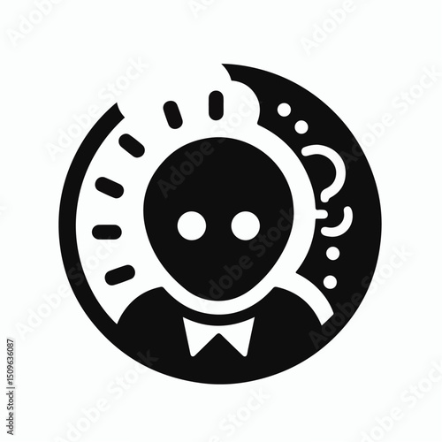 introvert icon vector illustration
