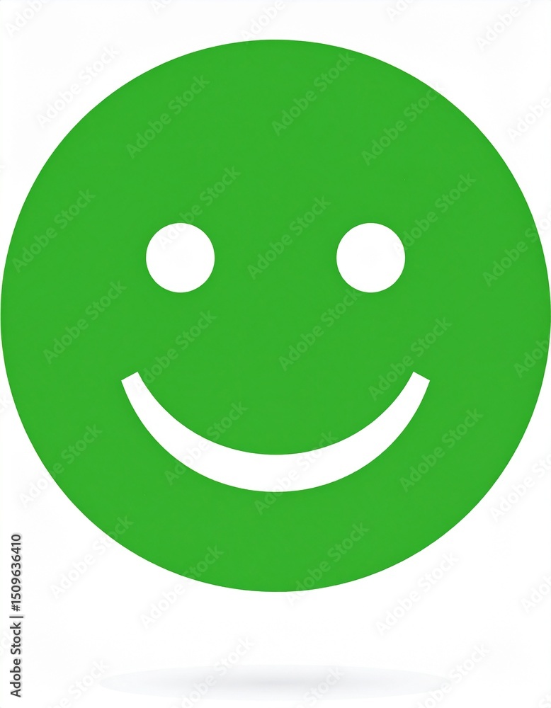 A smiley face on a white background. A smiley face on a white background.