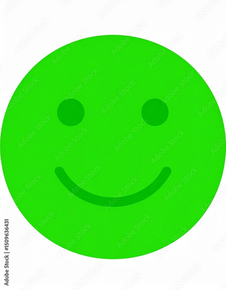 Fototapeta premium A smiley face on a white background. 