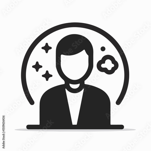 introvert icon vector illustration