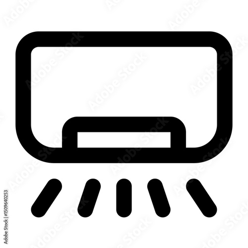air conditioner icon for illustration
