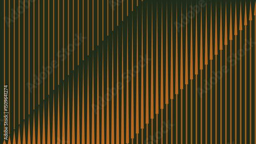 seamless straight line art orange wallpaper. vector lines in green color shade.