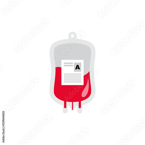 blood bag vector illustration