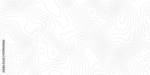 White wave paper curved reliefs abstract background, geographic contour map, Abstract topographic contours map background, Topography map background. Vector illustration. 