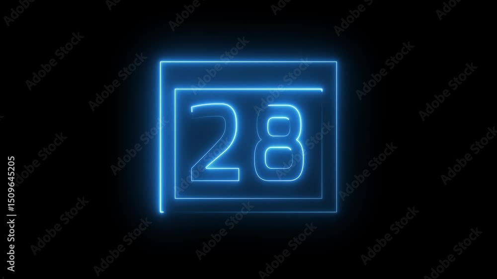 New anniversary. Glowing neon anniversary celebration animation. New anniversary. Glowing neon anniversary celebration animation.