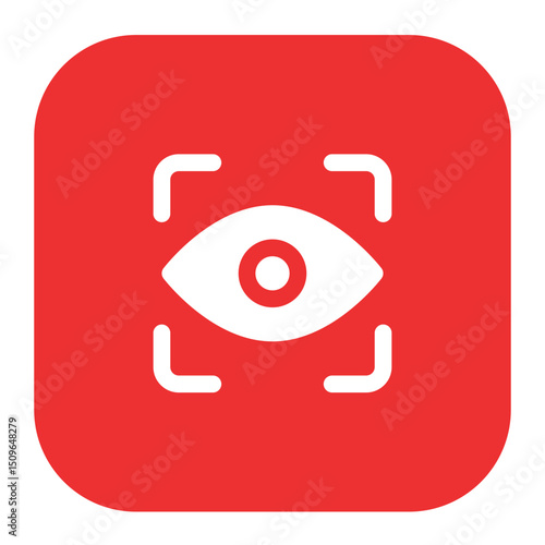 eye scanner icon for illustration