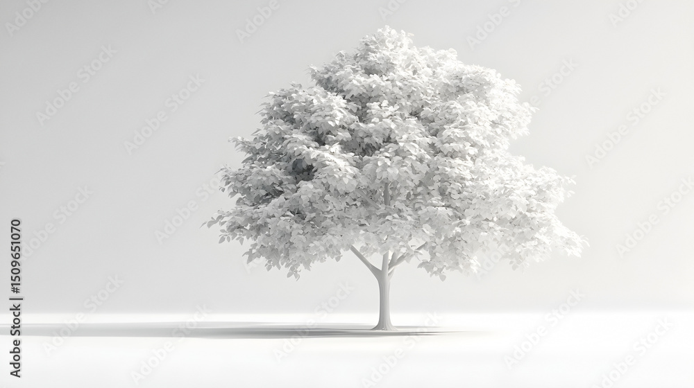 Obraz premium winter tree isolated on white