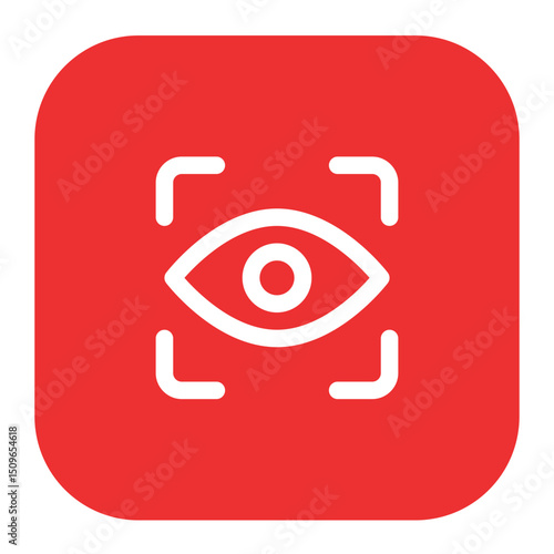 eye scanner icon for illustration