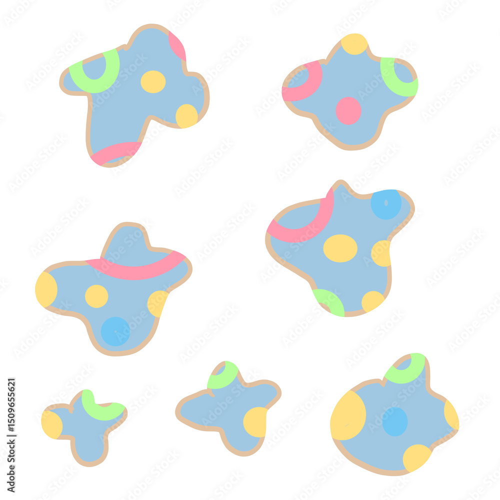 花形パターン背景素材 花形パターン背景素材