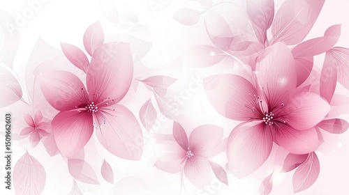 Delicate pink flowers with translucent petals.