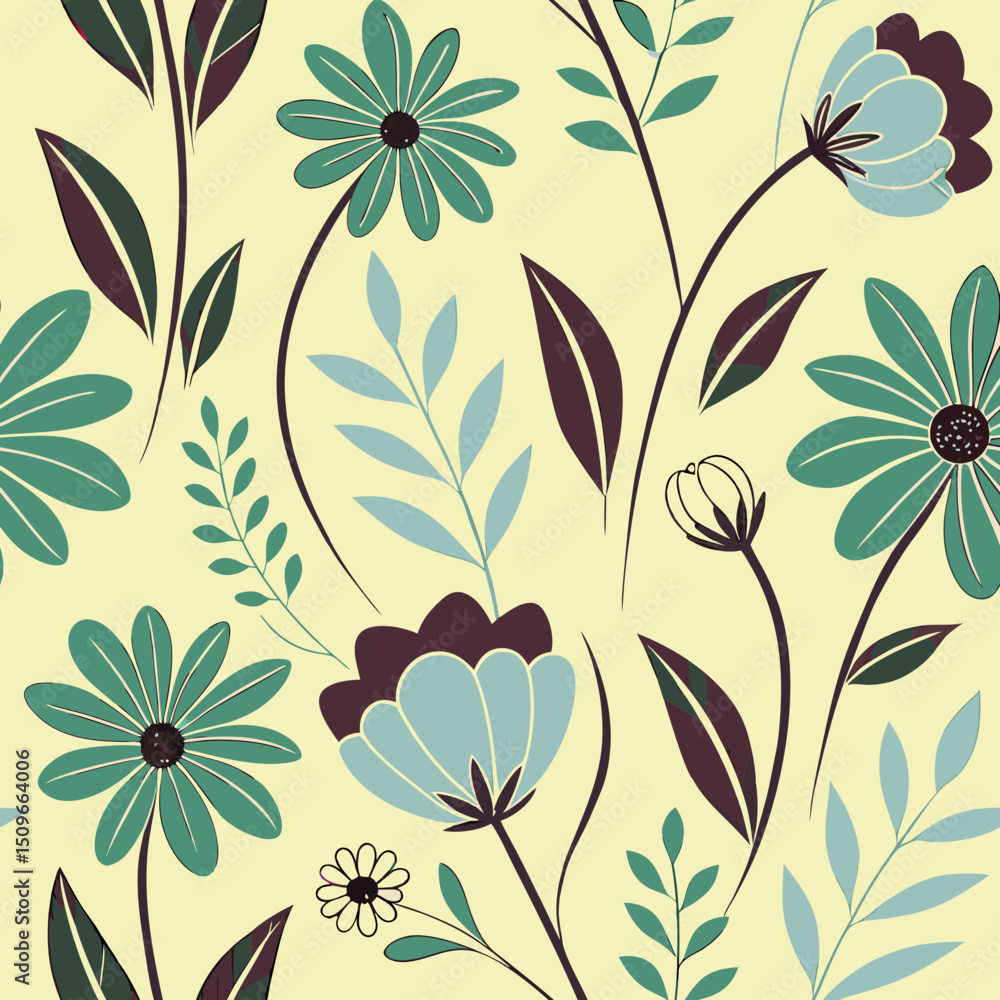 seamless floral pattern seamless floral pattern