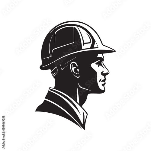 construction vector silhouette clip art logo design illustration