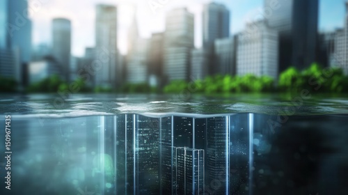 Smart flood protection notification system for seawater flooding events in urban areas