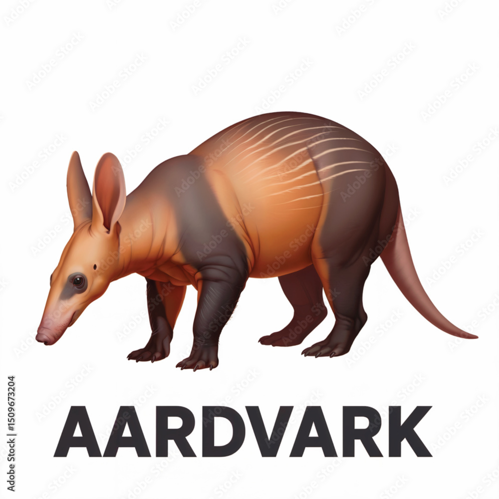Obraz premium vector illustration of a aardvark.