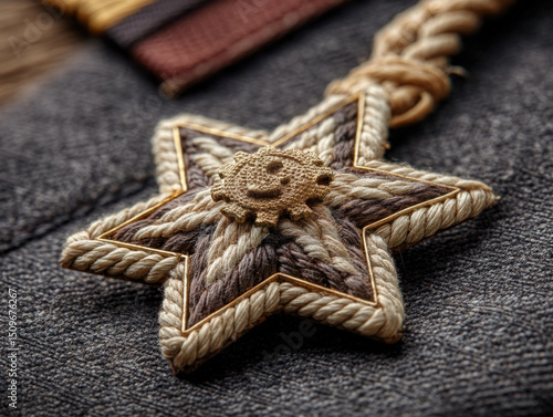 A classic sheriff star badg...