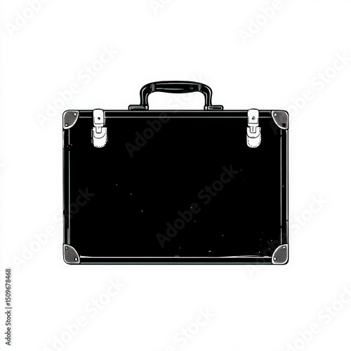 suitcase silhouette , black...