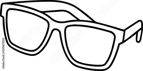 sunglasses line art vector simple design