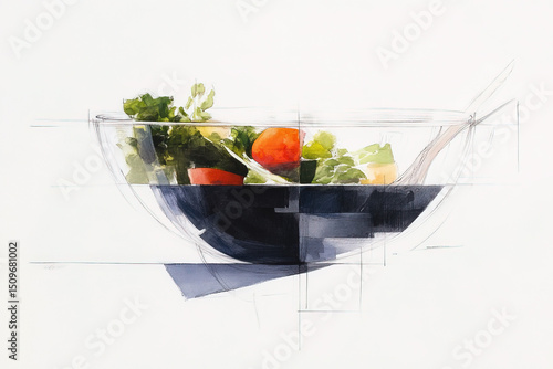 salad bowl sketch