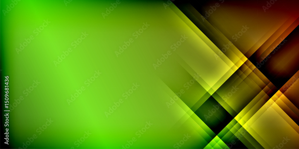 Abstract background features vibrant green, yellow, orange lines. Dark areas contrast bright gradients, creating dynamic visual effect. Abstract background features vibrant green, yellow, orange lines. Dark areas contrast bright gradients, creating dynamic visual effect.