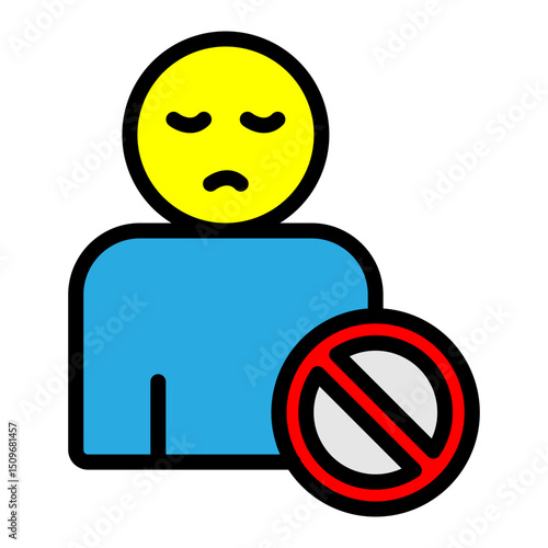 Rejected Vector Filled Icon Design