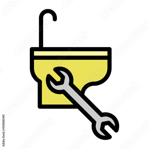 Bidet Vector Filled Icon Design
