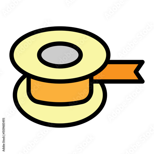 Tape Vector Filled Icon Design