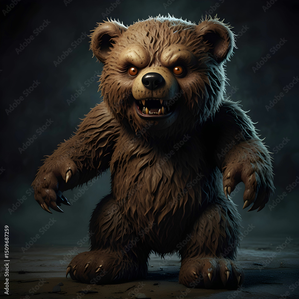 Obraz premium Monster demon horror evil teddy bear