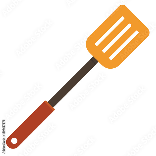 Vector illustration of a spatula on white background