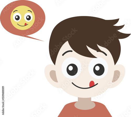 People Face With Emoticon Element