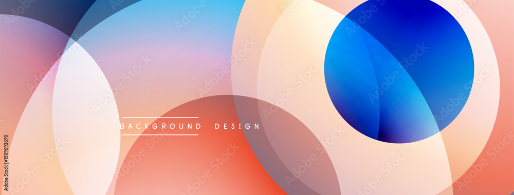 Abstract circles overlap, creating gradient hues. Soft pinks, blues, oranges blend seamlessly. Modern design element for backgrounds. Abstract circles overlap, creating gradient hues. Soft pinks, blues, oranges blend seamlessly. Modern design element for backgrounds.