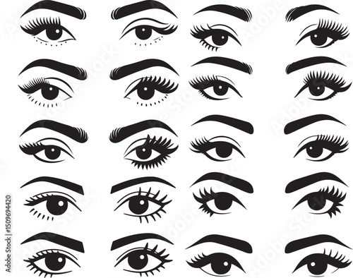 Collection of Eye Shapes and Makeup Styles