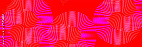 Abstract background of white hexagons overlapping layers on bright space with line effect decoration. Circle style concept modern graphic design element for banner, flyer, card. vector