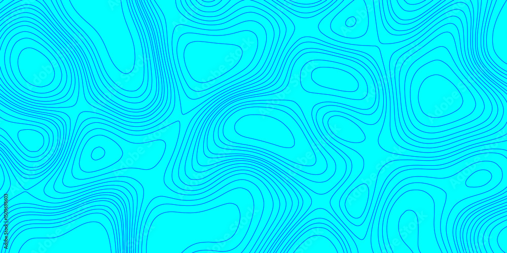 Geographic blue and cyan color abstract grid contour line style mountain topography pattern background, detailed contour topographic landscape terrain texture map of abstract vector background. Geographic blue and cyan color abstract grid contour line style mountain topography pattern background, detailed contour topographic landscape terrain texture map of abstract vector background.