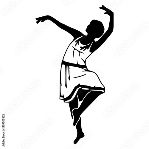 ancient dancer stencil art