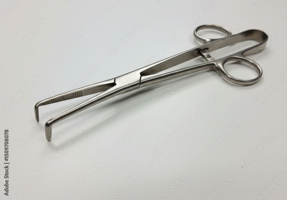 Close up of a surgical clamp Close up of a surgical clamp