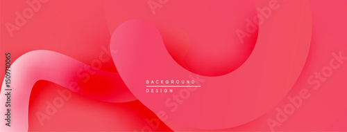 Abstract fluid shapes, pink gradients, smooth curves. Modern design element, background texture, vibrant color scheme.