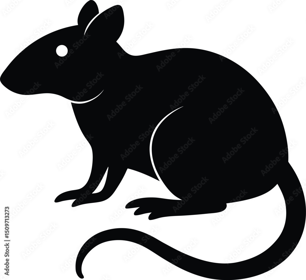 Obraz premium silhouette of a mouse