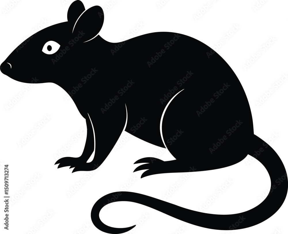 Obraz premium silhouette of a mouse