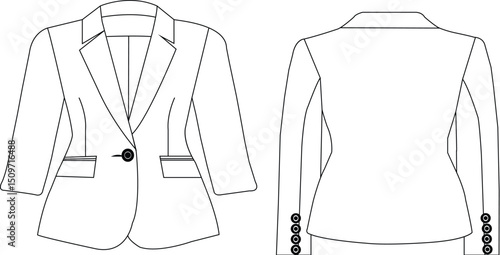 woman blazer suite