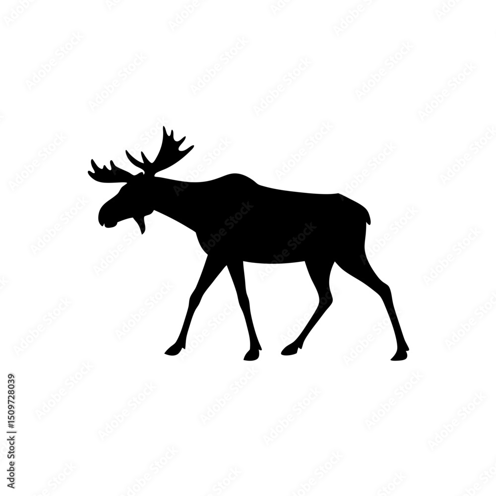 Fototapeta premium deer silhouette vector