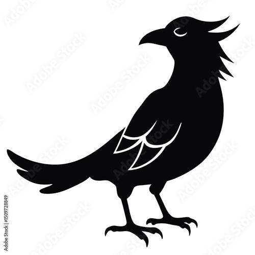 Iago Bird Silhouette Vector Illustration