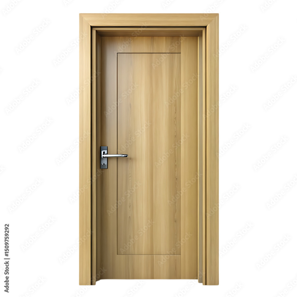 Obraz premium Elegant Oak Interior Door: Modern Design & Craftsmanship