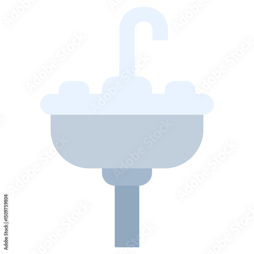 Sink icon, Flat Design Style Icon, Hotel Icon Vector