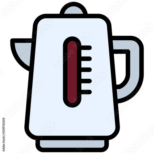 Electric Kettle icon, Flat Design Style Icon, Hotel Icon Vector