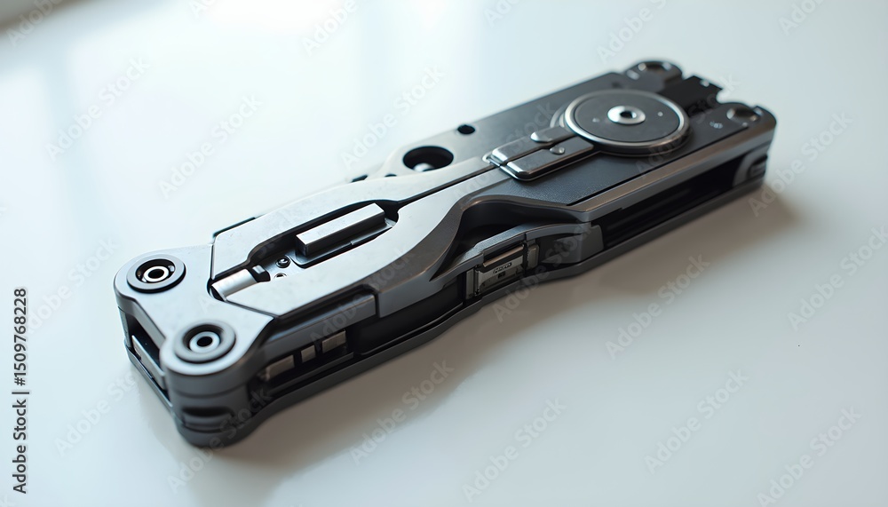 custom made wallpaper toronto digitalA close-up of a multi-tool on a white surface.