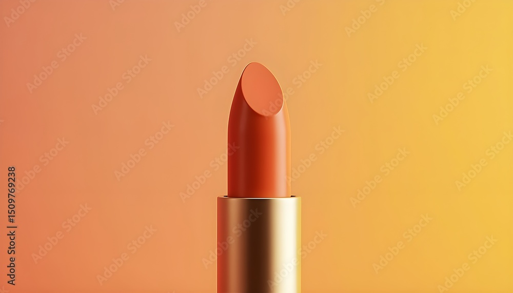 A close-up of a lipstick on a gradient background A close-up of a lipstick on a gradient background