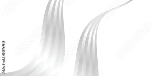 Soft White Background with Shiny Silver Confetti and Glitter Dust – Perfect for Invitations. Bright and Shiny Silver Dust Over a Pure White Surface – Minimal and Classy Design