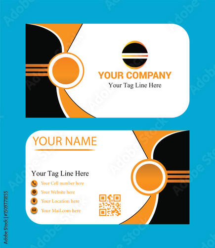 modern design of business and visiting cards vector templates
